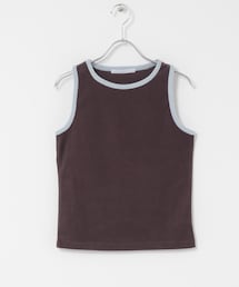 KBF | バイカラーパイルタンク(タンクトップ)