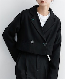 nissen | 起毛ツイードショート丈ジャケット(ジャケット/アウター)