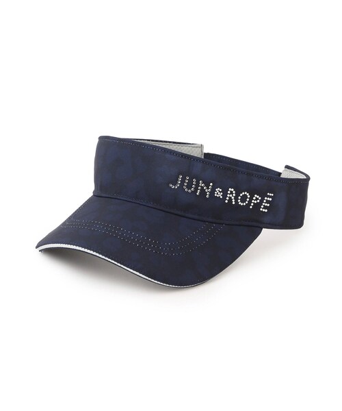 ROPE'（ロペ）の「アニマル柄ラインストーンバイザー（サンバイザー・レディース・グレー/ネイビー/ピンク・F）」の4枚目の写真