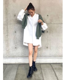 Ungrid | スキッパーボリュームワンピース(ワンピース)