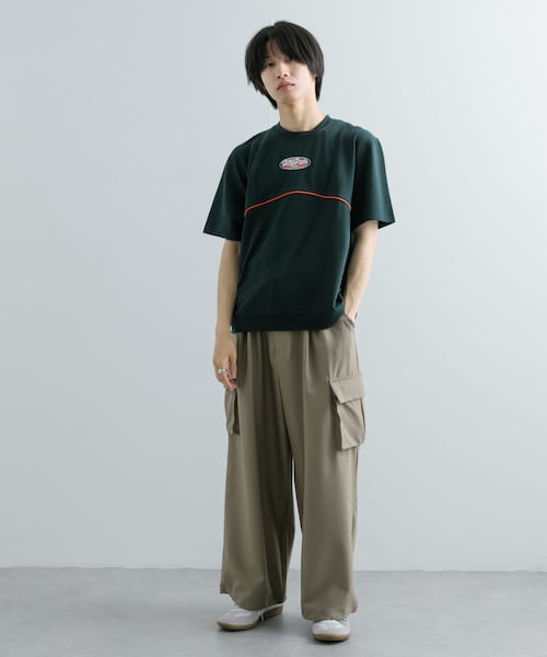 SENSE OF PLACE by URBAN RESEARCH(センスオブプレイスバイアーバンリサーチ)の「ブロックドデザインTシャツ(5分袖)(Tシャツ/カットソー・メンズ・BLK×WHT/GRN×ORG/BLU×YEL・M/L)」の22枚目の写真