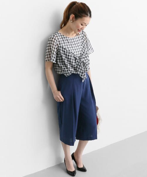 URBAN RESEARCH ROSSO（アーバンリサーチロッソ）の「タッククロップドパンツ（その他パンツ・レディース・BLUE/WHITE/BLACK・36/38）」の14枚目の写真