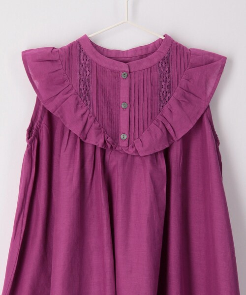 ROPE' PICNIC（ロペピクニック）の「【KIDS】リンクコーデ/INDIAフレア袖ブラウス（シャツ/ブラウス・キッズ・ブルー・120）」の7枚目の写真