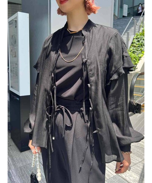 PAMEO POSE（パメオポーズ）の「Fin Shoulder Blouse（シャツ/ブラウス 