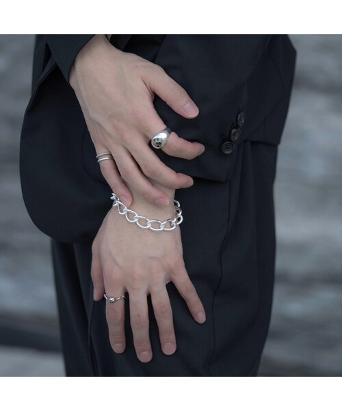 Scat（スキャット）の「"Stone" ring (Dalmatian jasper)（リング・レディース・シルバー・9号/11号/13号/15号/17号/19号）」の6枚目の写真