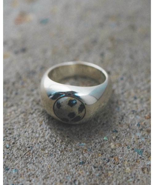 Scat（スキャット）の「"Stone" ring (Dalmatian jasper)（リング・レディース・シルバー・9号/11号/13号/15号/17号/19号）」の2枚目の写真