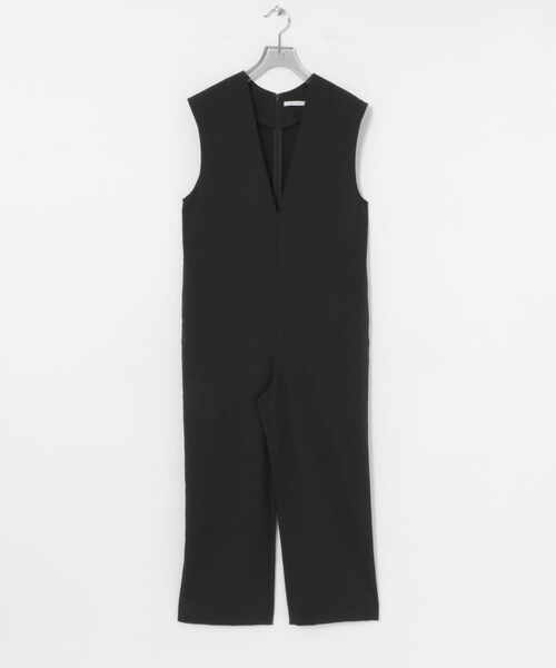 URBAN RESEARCH（アーバンリサーチ）の「『2サイズ展開』リネンライク深Vネックオールインワン（サロペット/オーバーオール・レディース・KHAKI/BLACK・36/38）」の11枚目の写真