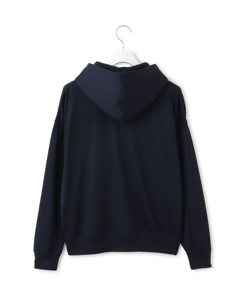 ADAM ET ROPE'(アダムエロペ)の「【WRAPINKNOT(ラッピンノット)】ZIP Hoodie(パーカー・レディース・ブラック/ネイビー・1)」の4枚目の写真