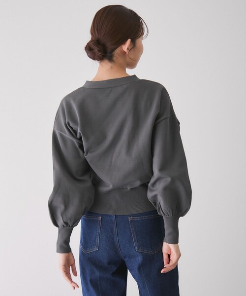 Jayro（ジャイロ）の「Vネックカーディガン（カーディガン/ボレロ・レディース・ブラック/チャコール/グレー/オフホワイト/ダークブラウン・M）」の16枚目の写真