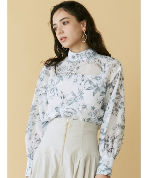 PLAN C プランシー 22SS フラワーパターンブラウス / チュニック PLAN C プランシー 22SS フラワーパターンブラウス / チュニック