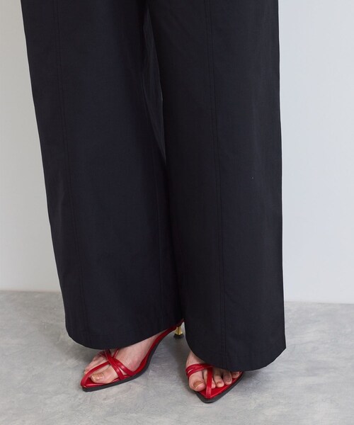 VIS（ビス）の「【接触冷感/洗える】ドロストワイドパンツ（その他パンツ・レディース・ブラック/ベージュ・F）」の16枚目の写真