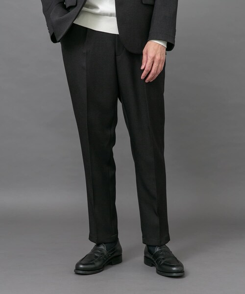 URBAN RESEARCH DOORS(アーバンリサーチドアーズ)の「LIFE STYLE TAILOR ブラッシュドツイルストレッチパンツ(スラックス・メンズ・BLACK/BRN KHAKI/GRAY・S/M/L/XL)」の4枚目の写真