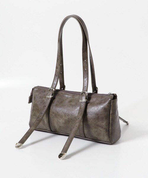 SENSE OF PLACE by URBAN RESEARCH（センスオブプレイスバイアーバンリサーチ）の「FLスクエアボストンバッグ（ボストンバッグ・メンズ・BLACK/GRAY/BROWN・one）」の12枚目の写真