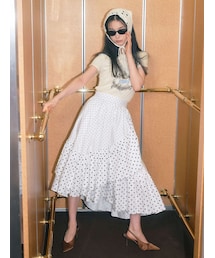 Now me. by NYLON JAPAN | アシメフリルスカート(スカート)