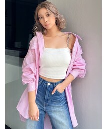 シンプルストライプシャツ