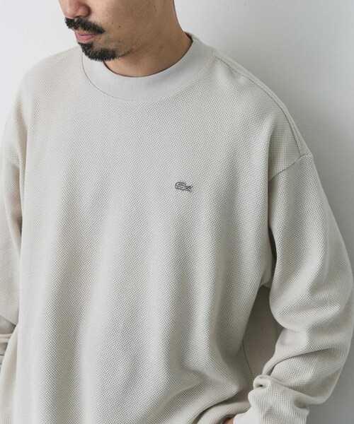 URBAN RESEARCH DOORS(アーバンリサーチドアーズ)の「『別注』LACOSTE×DOORS thick pique mock long-sleeve(Tシャツ/カットソー・メンズ・HAMMAM/ABINE/OPIUM・3/4/5)」の9枚目の写真