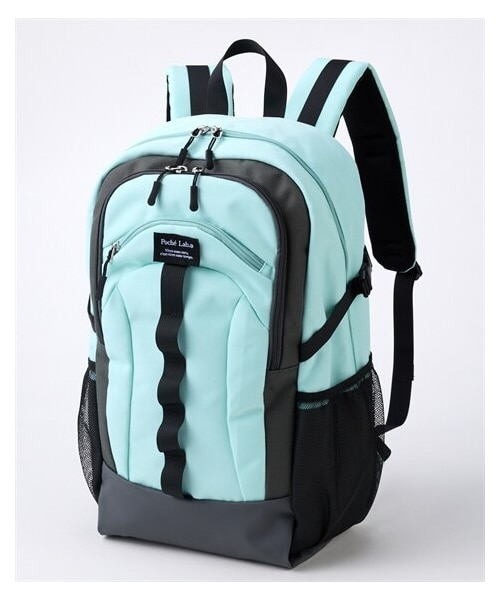 nissen（ニッセン）の「１２ポケット背面取外して洗えるリュックサック（Ａ４対応・約１８Ｌ）Poche Lab（ポッシェ ラボ）（バックパック/リュック・メンズ・黒/グレージュ×アイボリー/グレー×ミント・Y）」の3枚目の写真