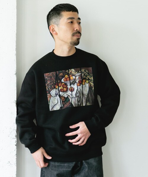 URBAN RESEARCH DOORS(アーバンリサーチドアーズ)の「セザンヌ アートプリント裏起毛スウェット(スウェット・メンズ・GRAY/BLACK・M/L)」の9枚目の写真