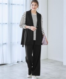 nissen | ジレセットアップ（ジレベスト+ストレートパンツ）(スーツセット)