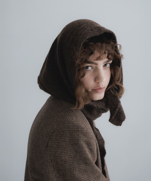 URBAN RESEARCH Sonny Label（アーバンリサーチサニーレーベル）の「スカラトリムニットスカーフ（バンダナ/スカーフ・レディース・オフ/グレー/ブラウン・One）」の17枚目の写真