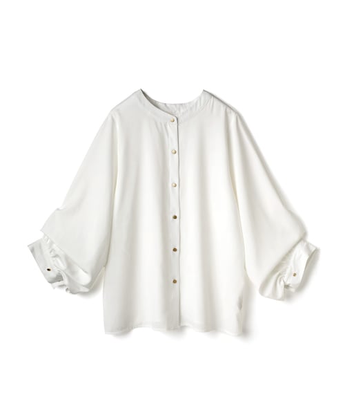 GRL（グレイル）の「4Wayブラウス（シャツ/ブラウス・レディース・オフベージュ/オフホワイト・M）」の2枚目の写真