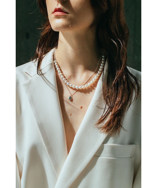 Scat(スキャット)の「"Pearl" necklace(ネックレス・レディース・シルバー・ONE SIZE)」の2枚目の写真