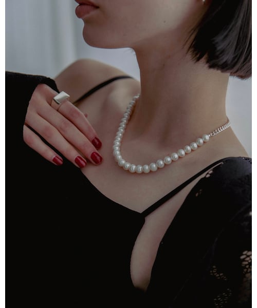 Scat(スキャット)の「"Pearl" necklace(ネックレス・レディース・シルバー・ONE SIZE)」の8枚目の写真