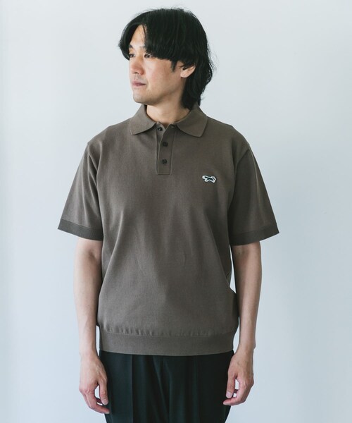 URBAN RESEARCH DOORS（アーバンリサーチドアーズ）の「『XLサイズ/WEB限定』『別注』PENNEYS×DOORS　THE FOX ハイゲージ ニットポロ（ポロシャツ・メンズ・BROWN/GRAY/NAVY・M/L/XL）」の22枚目の写真