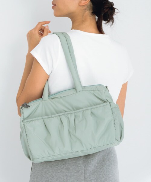 URBAN RESEARCH Sonny Label（アーバンリサーチサニーレーベル）の「SLAB　2wayPuffBostonBag（ボストンバッグ・レディース・ミント/オフ/ブラック・one）」の22枚目の写真