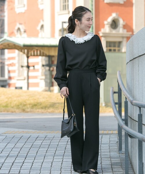 URBAN RESEARCH ROSSO（アーバンリサーチロッソ）の「『WEB限定』コサージュカラー2WAYブラウス（シャツ/ブラウス・レディース・OFF/BLK×OFF・Free）」の18枚目の写真