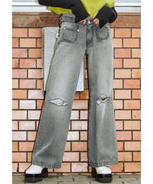 jouetie | ローライズワイドデニム(デニムパンツ)