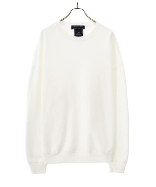 REMI RELIEF NAVY LABEL（レミレリーフネイビーレーベル）の「起毛裏毛クルー（スウェット・メンズ・オフホワイト/オートミール/ネイビー/グリーン・S/M/L）」の3枚目の写真