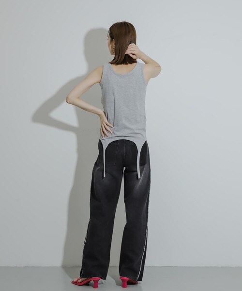 SENSE OF PLACE by URBAN RESEARCH（センスオブプレイスバイアーバンリサーチ）の「マルチウェイガータータンクトップ（タンクトップ・レディース・L.GRAY/OFF WHITE/CHARCOAL・one）」の17枚目の写真