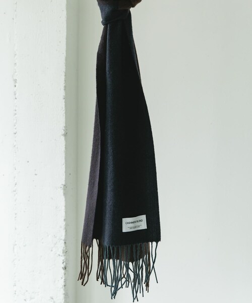 URBAN RESEARCH DOORS（アーバンリサーチドアーズ）の「カシミヤブレンドパネルマフラー（マフラー・メンズ・CHARCOAL/BROWN/BLUE/ORANGE・-）」の10枚目の写真