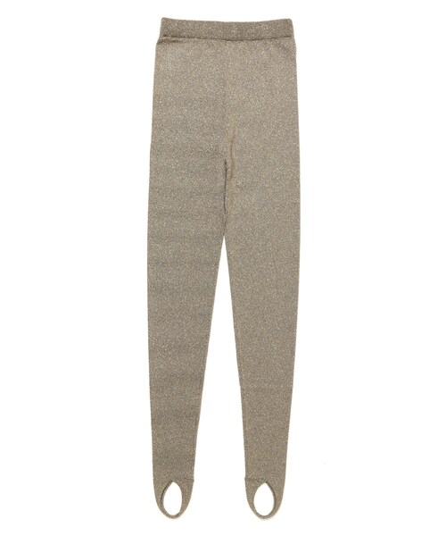 ADAM ET ROPE'（アダムエロペ）の「ラメルーズトレンカ（レギンス/スパッツ・レディース・グレー/ダークブラウン・F）」の5枚目の写真