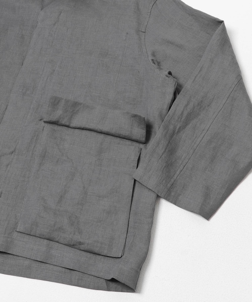 URBAN RESEARCH DOORS(アーバンリサーチドアーズ)の「STILL BY HAND リネンシャツカバーオール(カバーオール・メンズ・TAUPE/BLACK/BLUE GREY・46/48)」の16枚目の写真