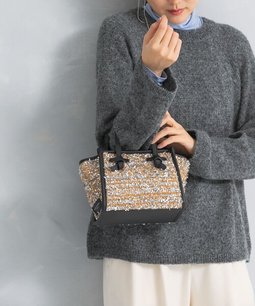 URBAN RESEARCH ROSSO（アーバンリサーチロッソ）の「GIANNI CHIARINI　MISS MARCELLA（ハンドバッグ・レディース・NERO/CAMEL・-）」の13枚目の写真