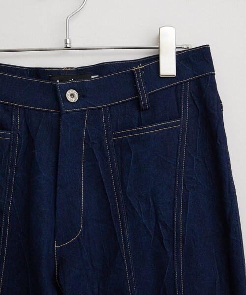 VIS（ビス）の「【ANOTHERA】デニムフレアパンツ【セットアップ対応】（デニムパンツ・レディース・ブラック/ネイビー・M/S）」の14枚目の写真