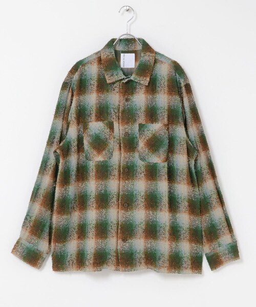 EKAL(エカル)の「BRU NA BOINNE バルバシャツ3号(シャツ/ブラウス・メンズ・GREEN/PURPLE・M/L)」の6枚目の写真