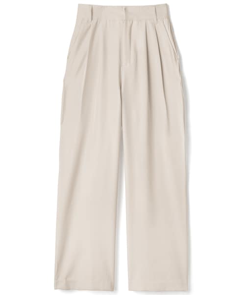 GRL（グレイル）の「タックワイドパンツ（その他パンツ・レディース・ブラック/アイボリー・XS）」の2枚目の写真