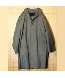 --（--）の「60s 70s USA製 Rainfair ステンカラー ロングコート グレー メンズXL相当 ボアライナー ビンテージ アメリカ古着（ステンカラーコート・メンズ）」