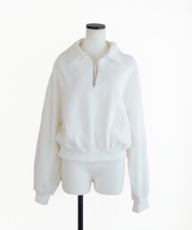 Marient | 裏起毛ハーフZIPスウェットPO(スウェット)