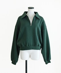 Marient | 裏起毛ハーフZIPスウェットPO(スウェット)