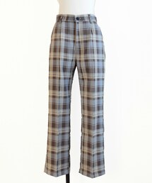 Marient | チェックテーパードタックPT(スラックス)