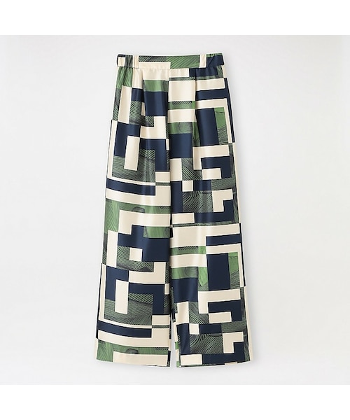 muller of yoshiokubo(ミュラーオブヨシオクボ)の「【muller of yoshiokubo】WOMEN パンツ A-MAZE TWILL PANTS MLS22416(その他パンツ・レディース・グリーン・38)」の1枚目の写真