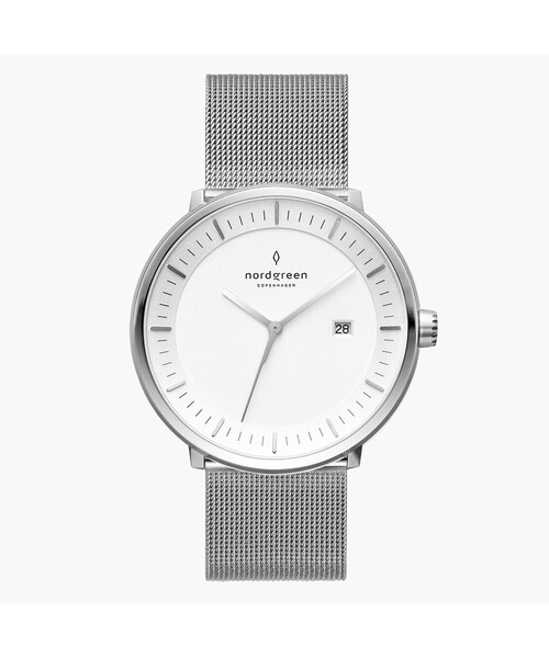 nordgreen G300 ホワイトメッシュ腕時計 Infinity シルバー 32mm – Nordgreen JP