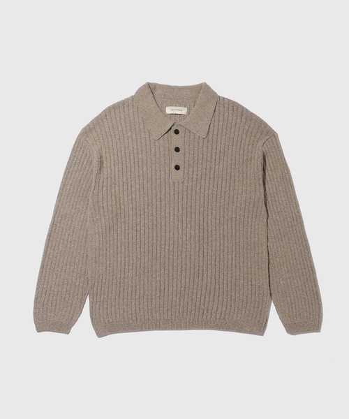 ADAM ET ROPE'(アダムエロペ)の「【mfpen/エムエフペン】Digit Polo Knit(ポロシャツ・メンズ・キナリ・M/S)」の3枚目の写真