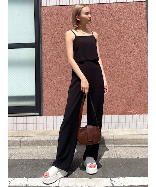 EMODA（エモダ）の「バックスリットオープンサロペット（つなぎ 