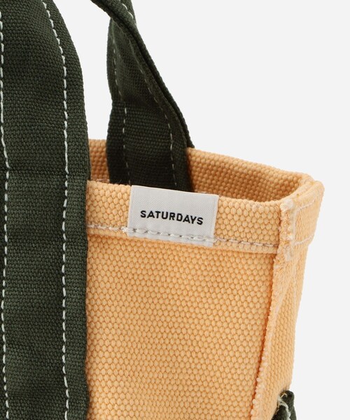 Saturdays NYC(サタデーズ ニューヨークシティ )の「Canvas Mini Tote Bag(トートバッグ・レディース・ブラック/キミドリ/ネイビー/レッド/イエロー・F)」の12枚目の写真