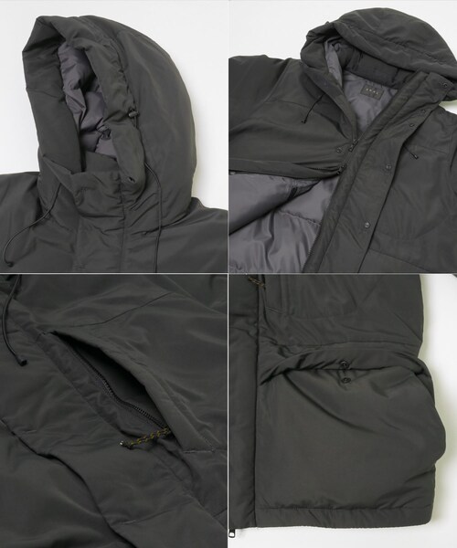 EKAL（エカル）の「『UR TECH』中綿フードジャケット（その他アウター・レディース・ダークブラウン/チャコール・one）」の13枚目の写真